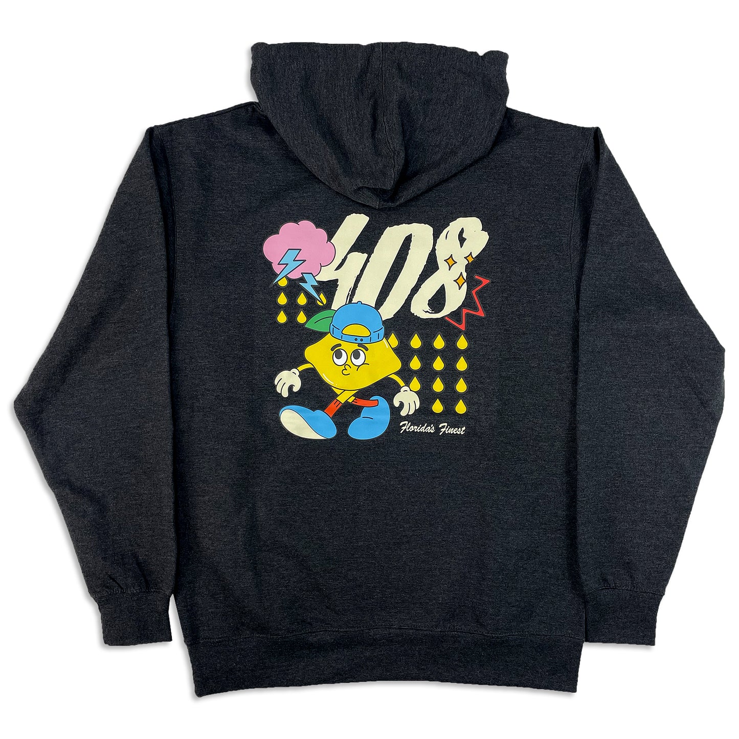 Lemon Squeezer Hoodie - Charcoal Heather